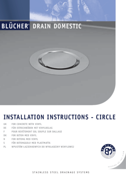 Domestic Drain Installation Instructions