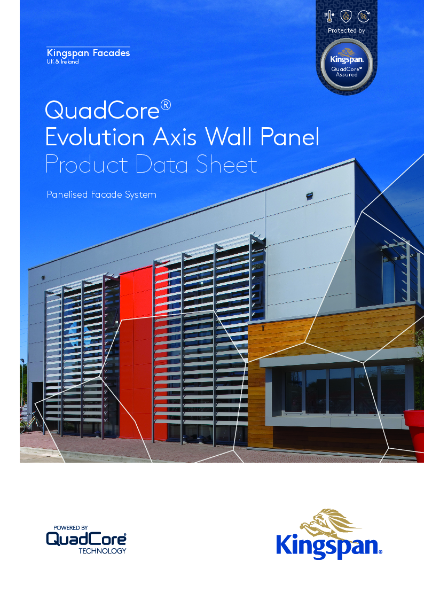 QuadCore Evolution Axis Wall Panel Product Data Sheet