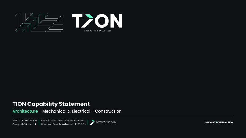 Capability Statement: Design & Construction