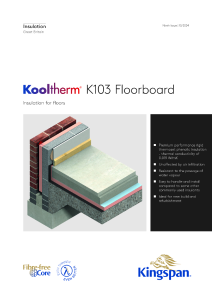 Kingspan Kooltherm K103 Floorboard brochure