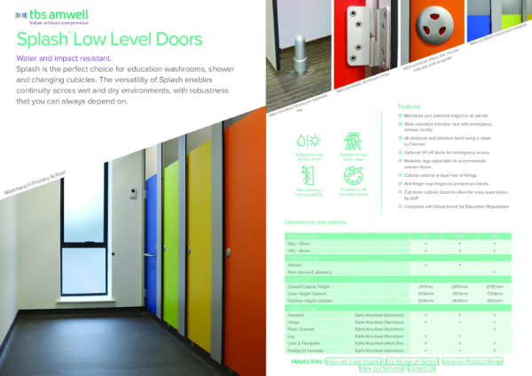 Splash Low Level Doors