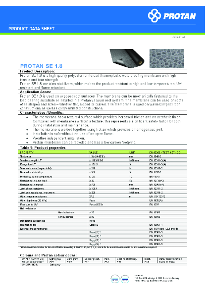 Protan SE 1.8 mm Membrane