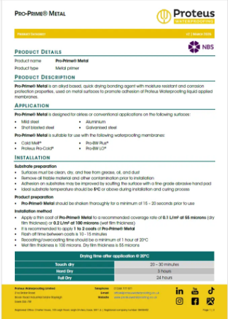 Product Data Sheet - Pro-Prime® Metal