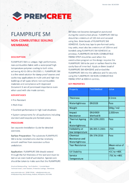 FLAMPRUFE SM TDS