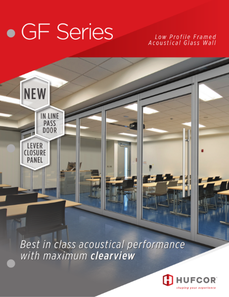 HUFCOR GF Series - Acoustical Lowframe Glasswall