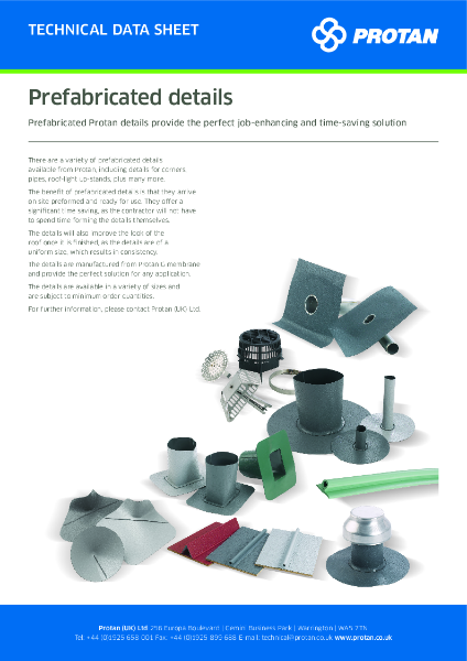 Protan (UK) Ltd Prefabricated Details Technical Data Sheet 160906_1