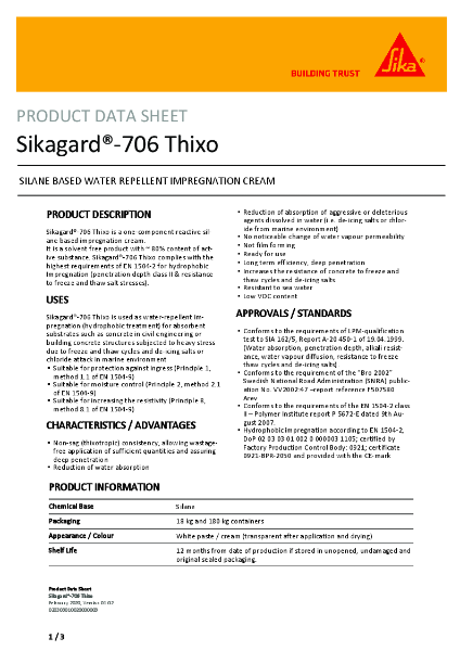 Sikagard®-706Thixo - Product Data Sheet