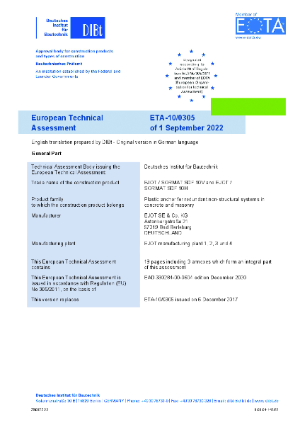 European Technical Approval (ETA)