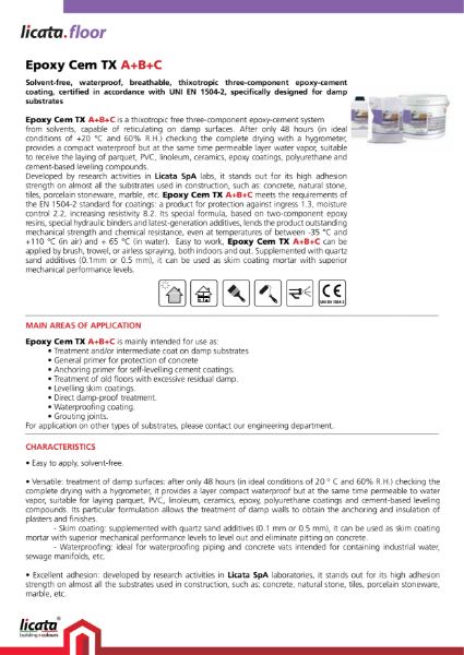 Licata Epoxy Cem TX A+B+C