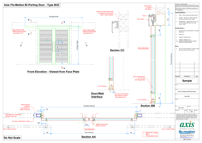 Axis Flo-Motion Bi-Parting Door - Type B32 (PDF) V3