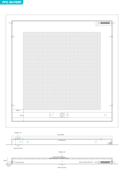 Perforated Access Panel Tech