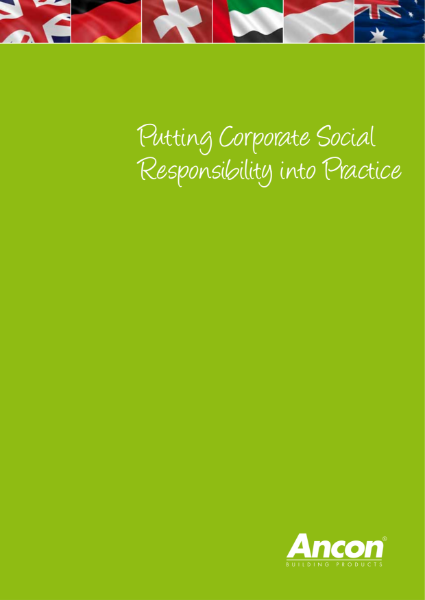 Putting Corporate Social Responsibility into Practice