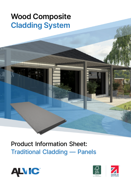 Product Information Sheet: Traditional Cladding Panels - Wood Composite Cladding System