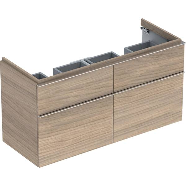 iCon cabinet for double washbasin, with four drawers