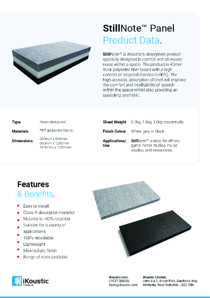 StillNote™ Data Sheet