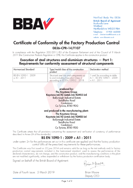 QA Certificate