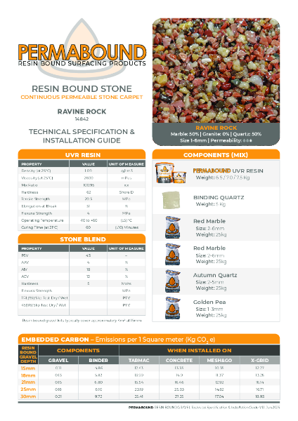 Ravine Rock_14842_Resin_Bound_Stone_TDS_PERMABOUND