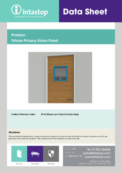 IVision Privacy Vision Panel Data Sheet