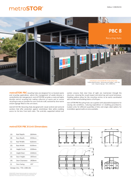 PBC 8 Data Sheets