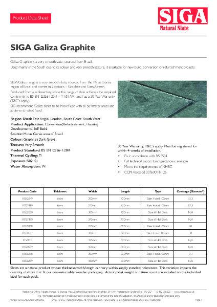 Galiza Graphite PDS Sept 2025 V2