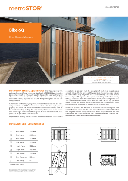 Bike-SQ Data Sheets