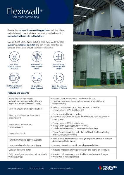 Flexiwall Fact Sheet