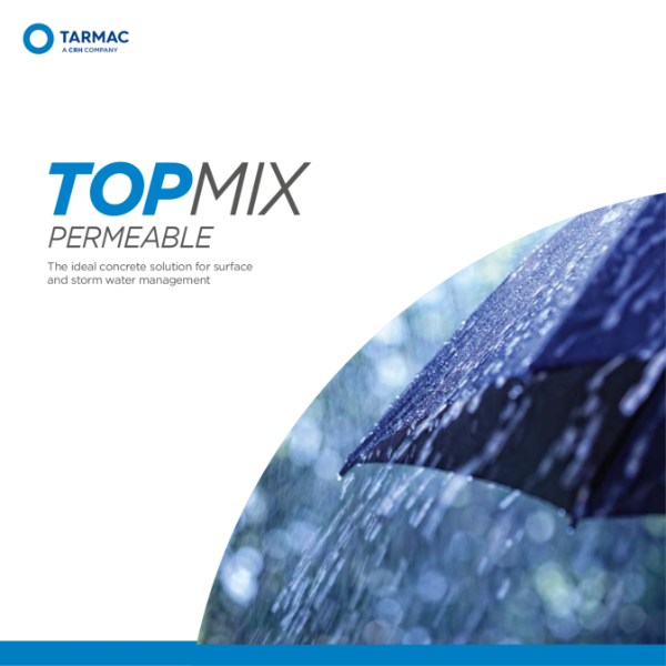 Permeable concrete for sustainable drainage (SuDS) - Topmix Permeable