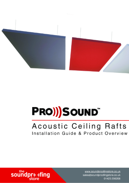 ProSound Acoustic Ceiling Rafts Brochure