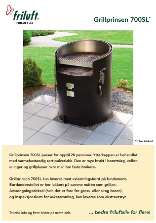 Brosjyre Grillprinsen 700SL