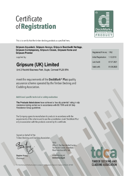 QA Certificate