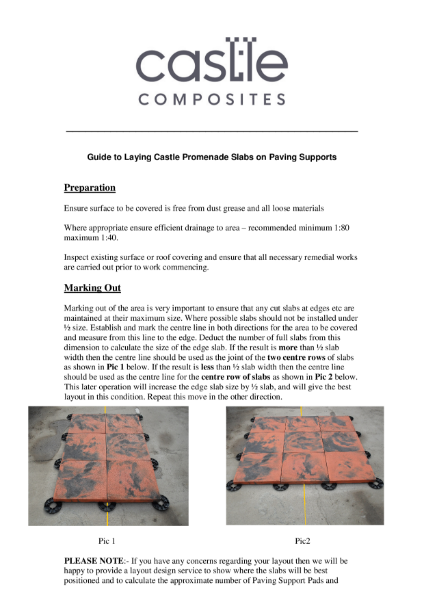 GRC Promenade Slab - Install Guide