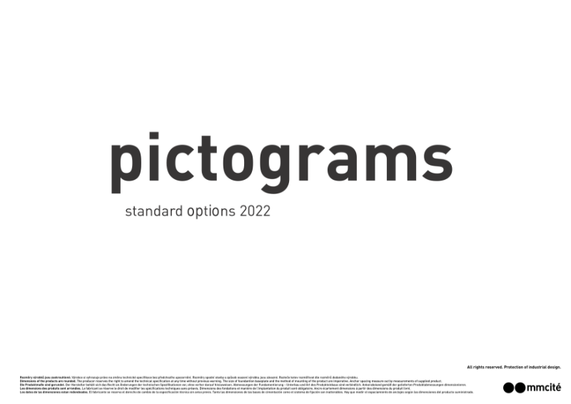 Pictograms - screen printing standard symbols