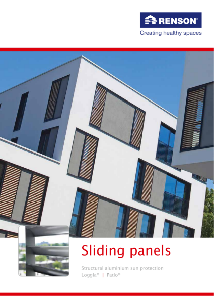 Sliding panels: Structural aluminium sun protection