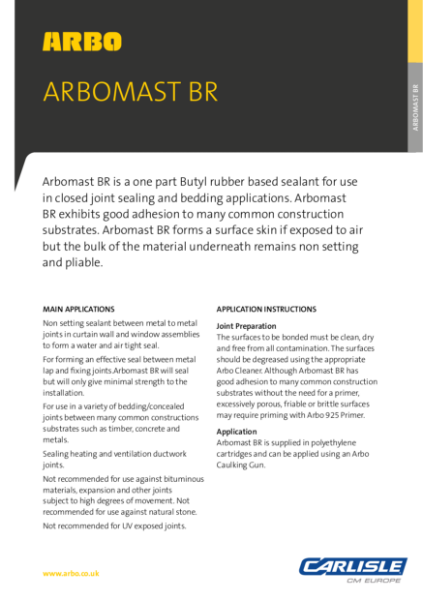 ARBOMAST BR Data Sheet
