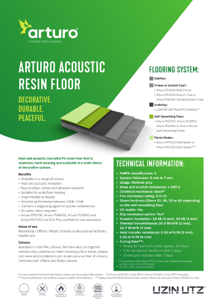 Arturo Acoustic Resin Floor
