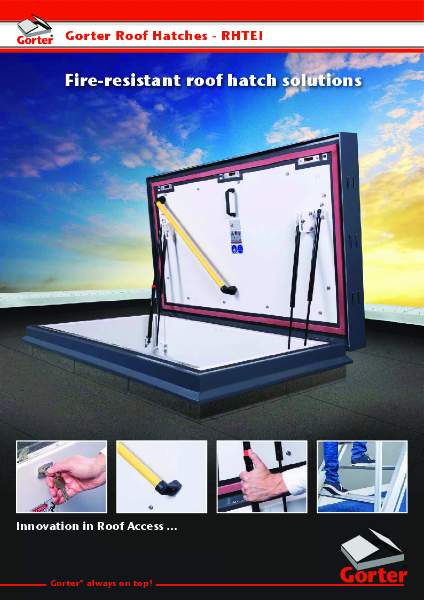 Gorter - Fire-rated roof hatch RHTEI Flyer