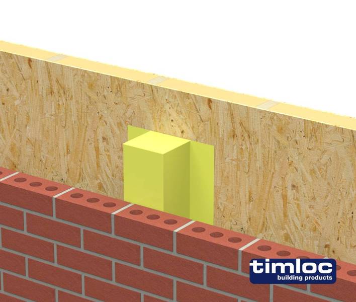 TIMFRSTOP 60-Minute Fire-Rated Cavity Stop Sock Timber-Masonry