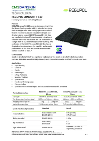 REGUPOL sonusfit t 110 (FX-G Weightlayer) - TD-en-UK Release 23 01 2026