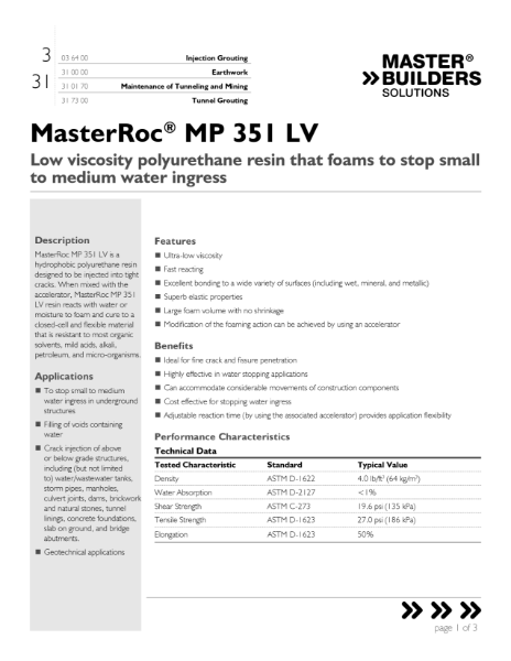 MasterRoc_MP_351_LV_Data_Sheet