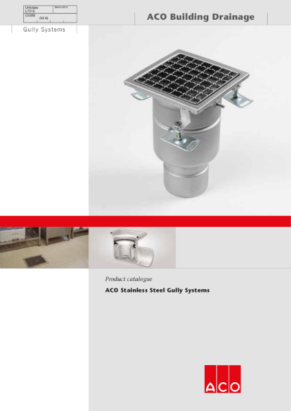 ACO Stainless Steel Gully Brochure