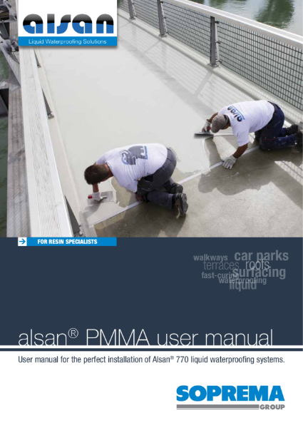 Alsan 770 PMMA Installation Guide