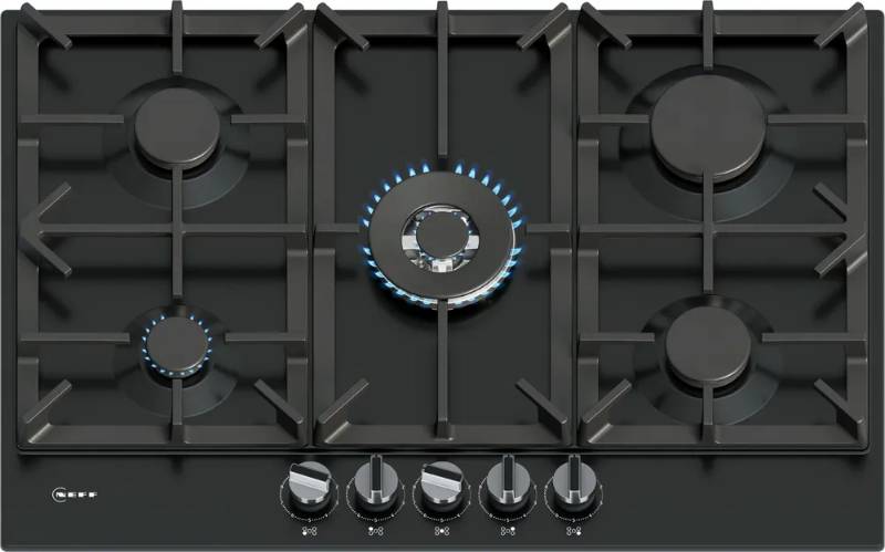 Black gas hobs