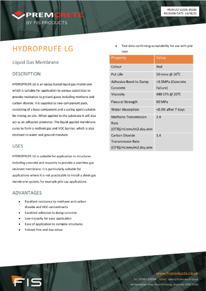 Technical Datasheet