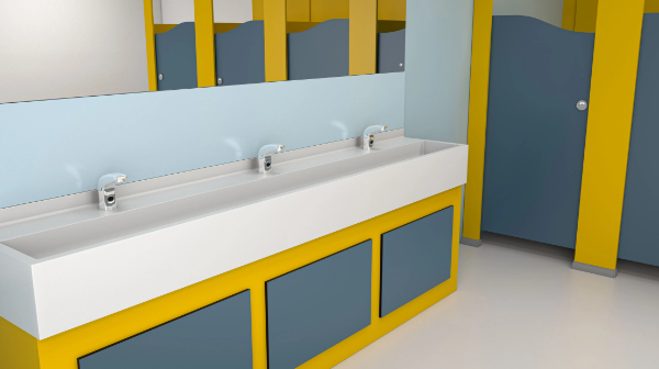 Washtrough for Schools (With Underpanels)