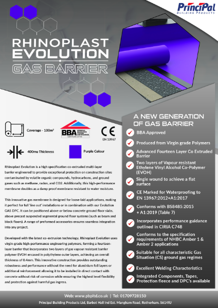 Rhinoplast Evolution gas barrier datasheet