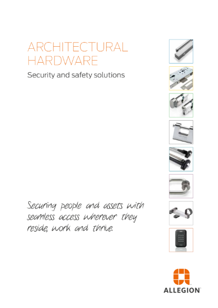 Allegion Solutions Catalogue