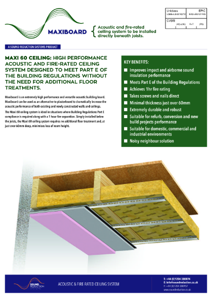 Maxi 60 Technical Data Sheet Issue 6