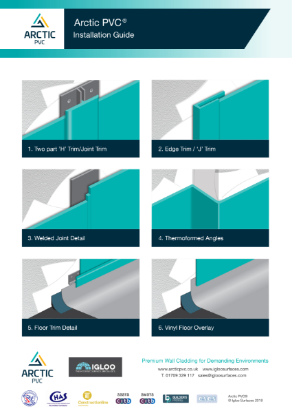 Arctic PVC Installation Guide (hygienic PVC wall cladding)
