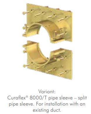 Curaflex® 8000 - Sleeve on flange plate
