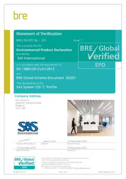 SAS720 Profile Only EPD